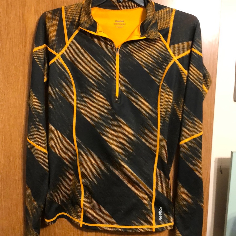 Reebok 1/4 Zip Pullover Active Long Sleeve Running Shirt